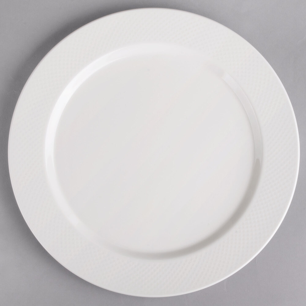 Villeroy & Boch 16-2155-2620 Easy White 10 1/2" White Porcelain Flat Plate - 6/Case