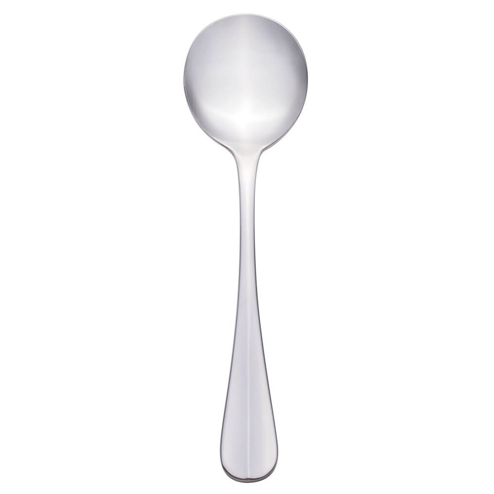 Libbey 213 016 Baguette 6 1/8" 18/0 Stainless Steel Heavy Weight Bouillon Spoon - 36/Case