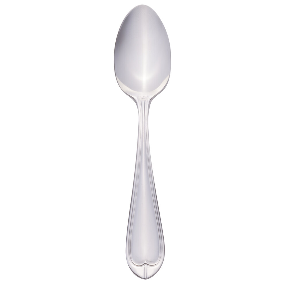 Libbey 239 007 Antique 4 1/4" 18/0 Stainless Steel Heavy Weight Demitasse Spoon - 36/Case