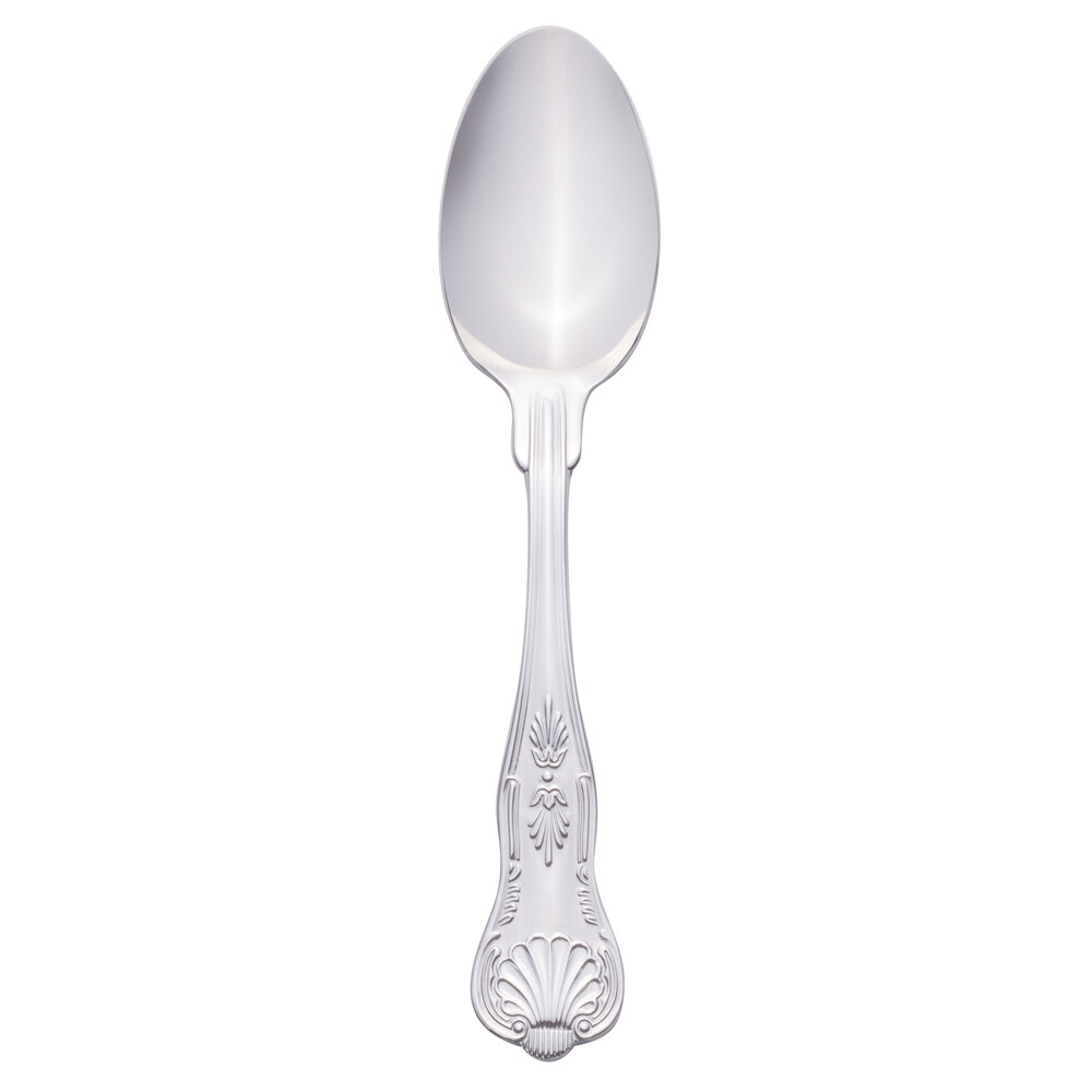 Libbey 244 001 Kings 6" 18/0 Stainless Steel Heavy Weight Teaspoon - 36/Case