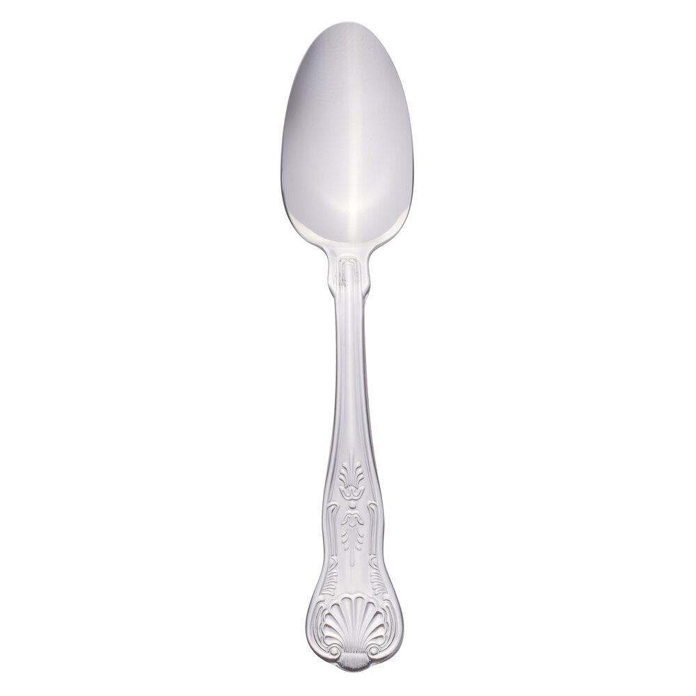 Libbey 244 003 Kings 8 3/4" 18/0 Stainless Steel Heavy Weight Tablespoon / Serving Spoon - 36/Case