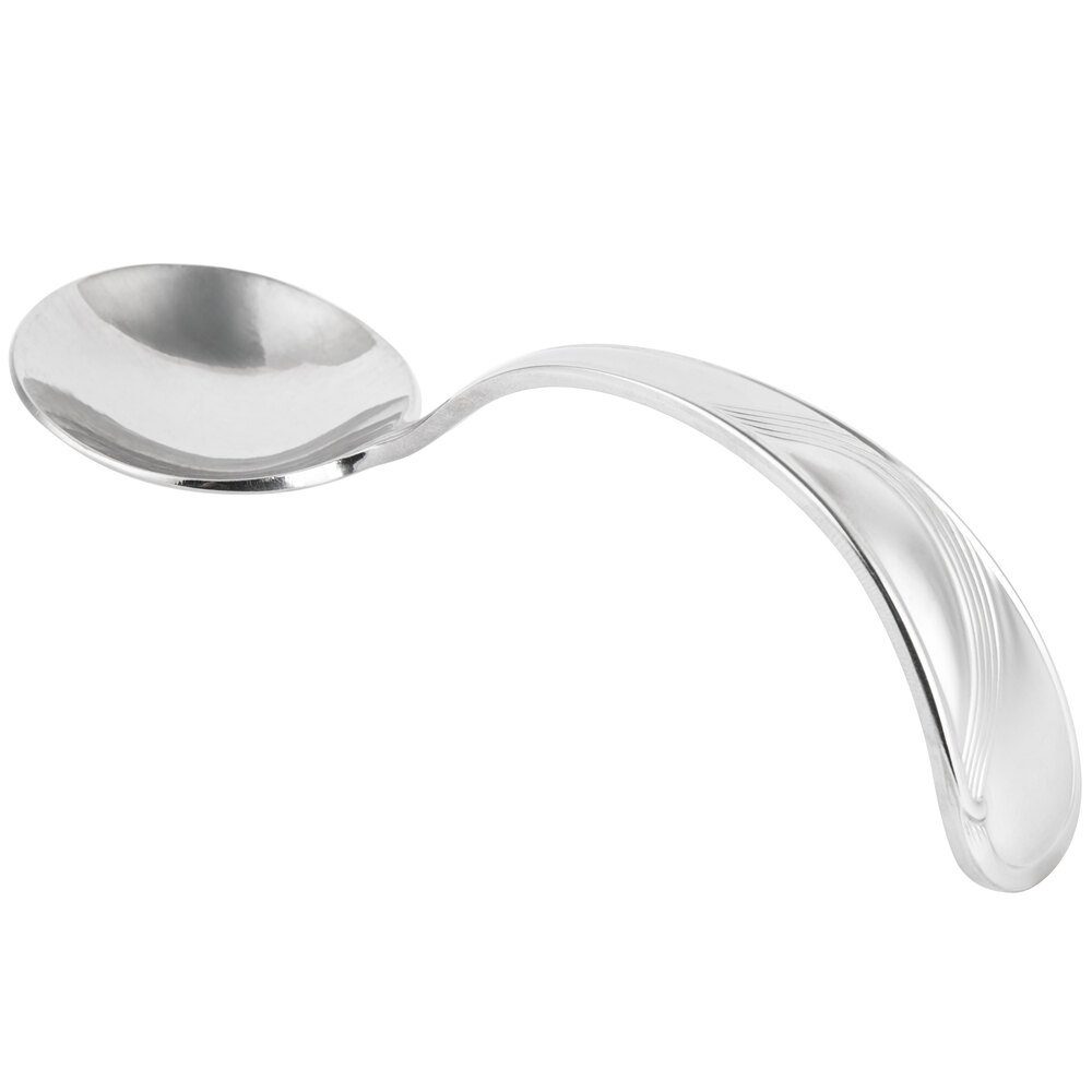 Bon Chef STS2201 Wave 5" Bouillon Tasting Spoon - 12/Case