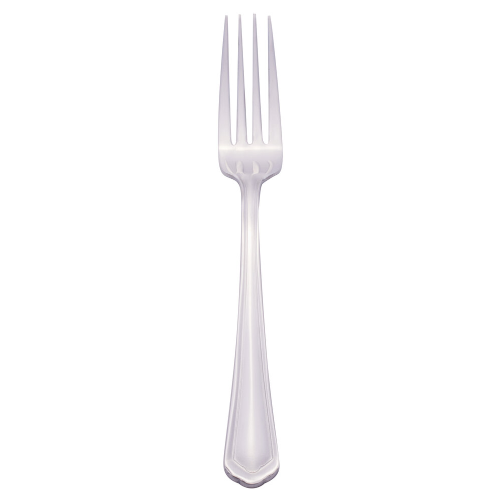 Libbey 256 039 Cortland 8" 18/0 Stainless Steel Heavy Weight European Dinner Fork - 36/Case