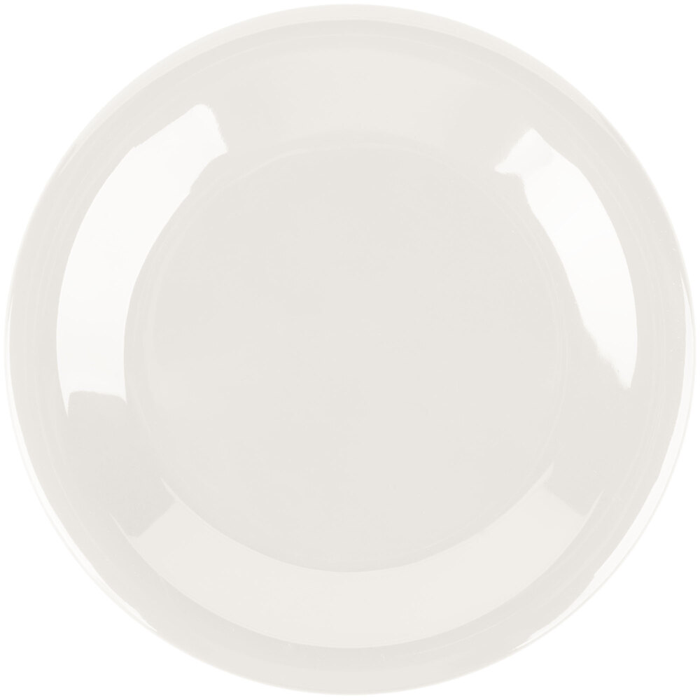 Carlisle 3301842 Sierrus 6 1/2" Bone Wide Rim Melamine Pie Plate - 48/Case