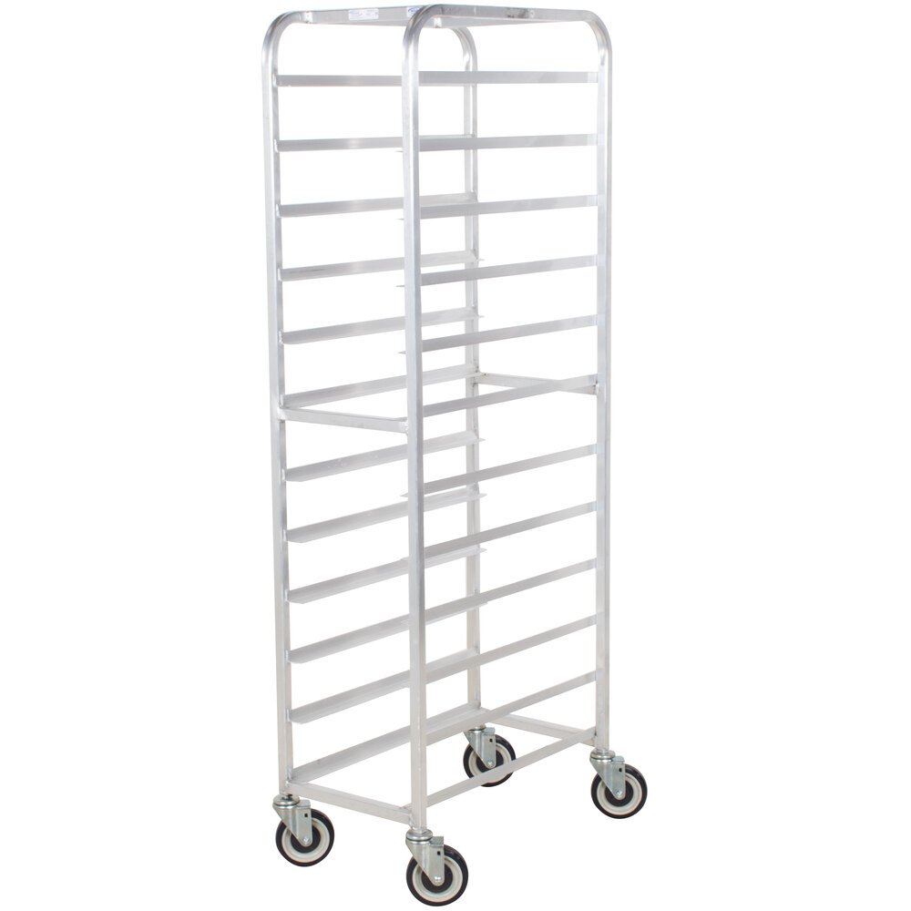 Winholt SS-1212 End Load Stainless Steel Platter Cart - Twelve 12" Trays