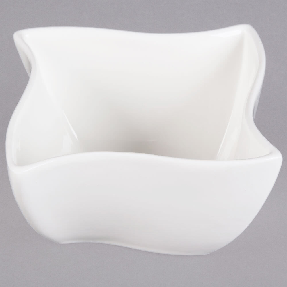 American Metalcraft Prestige SQVY10 4.75 Qt. Wave Porcelain Bowl