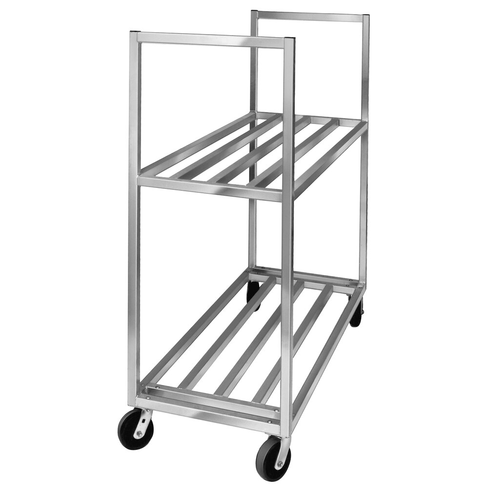 Channel BBT-4220-2 Aluminum Two Shelf Utility Cart - 42" x 20" x 67 1/2"