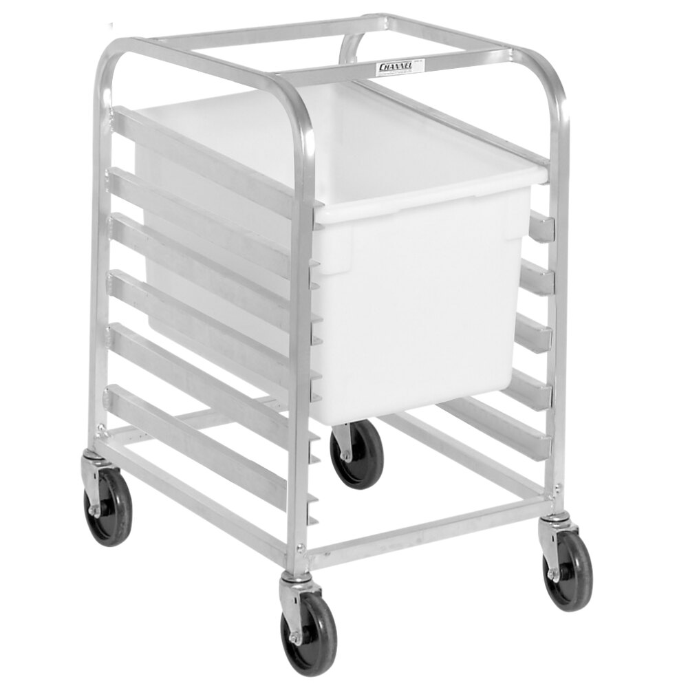 Channel PBA406 6 Box Mobile Aluminum Food Box Rack