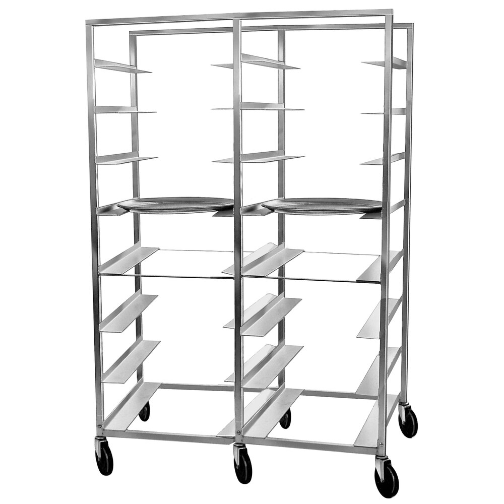 Channel AXD-OT-8D 16 Pan Double Heavy-Duty Aluminum Oval Pan Rack - Assembled