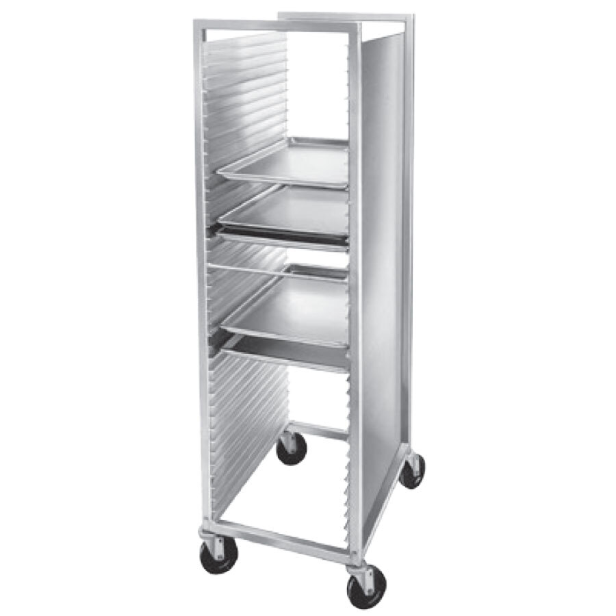 Channel 620 40 Pan End Load Semi-Enclosed Aluminum Bun / Sheet Pan Rack - Assembled