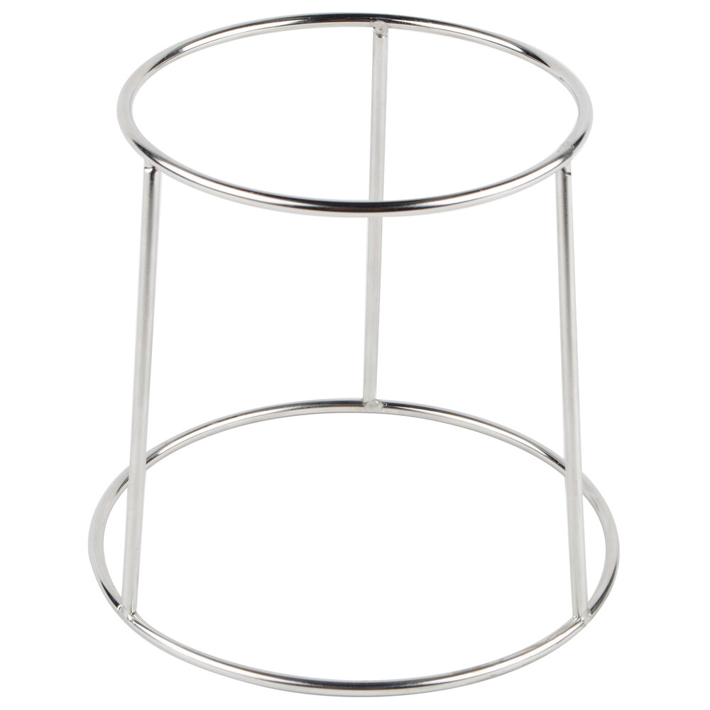 Choice 6" Round Chrome Plated Steel Display Stand