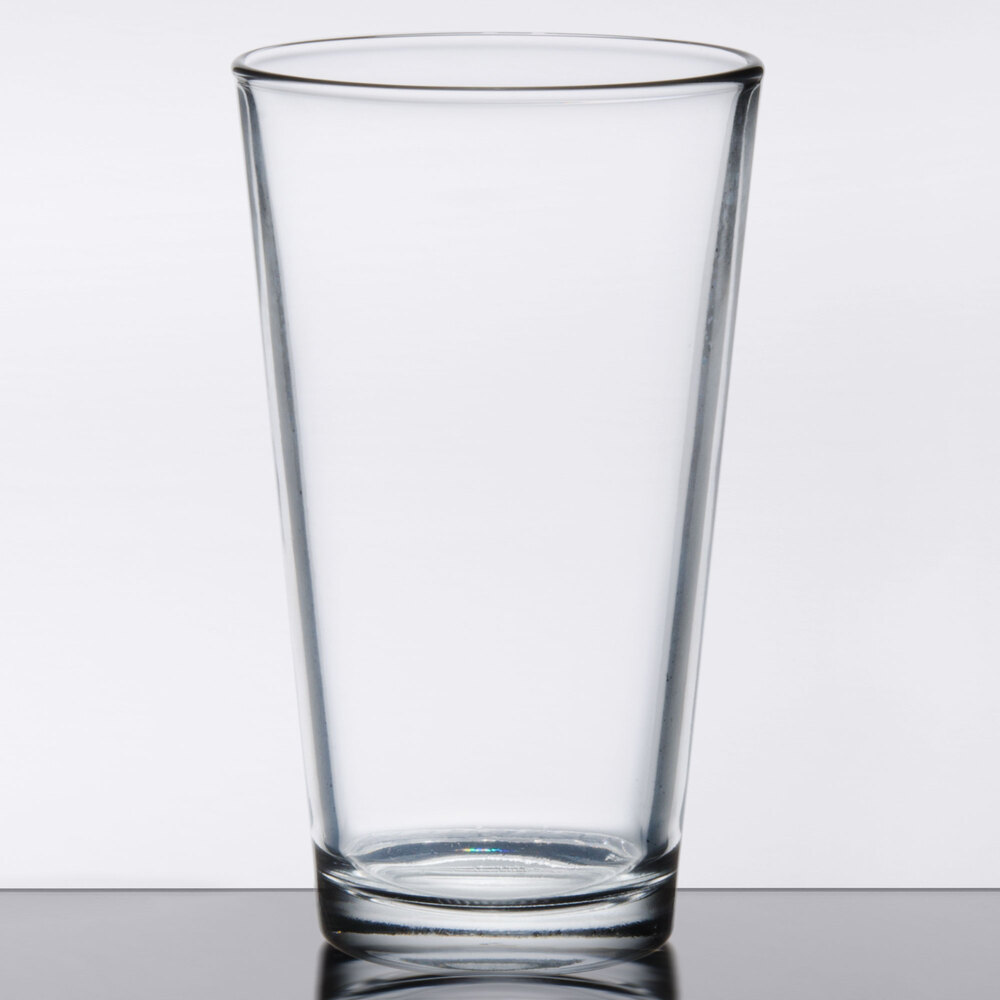 Libbey Restaurant Basics 20 oz. Customizable Rim Tempered Mixing Glass - 24/Case