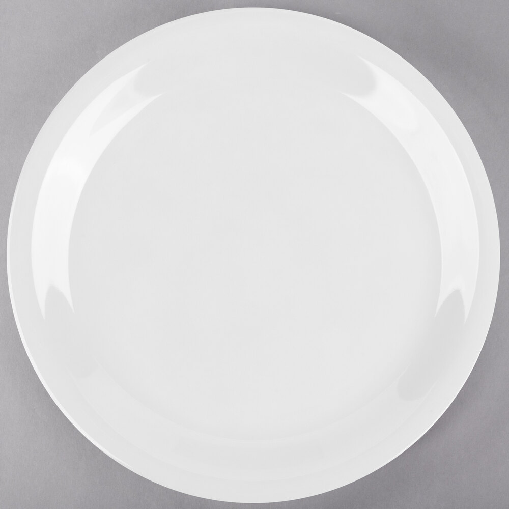 GET NP-6-DW Diamond White 6 1/2" Narrow Rim Plate - 48/Case