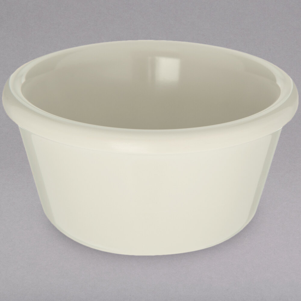 Carlisle S28042 3 oz. Smooth Ivory Bone Melamine Ramekin - 48/Case