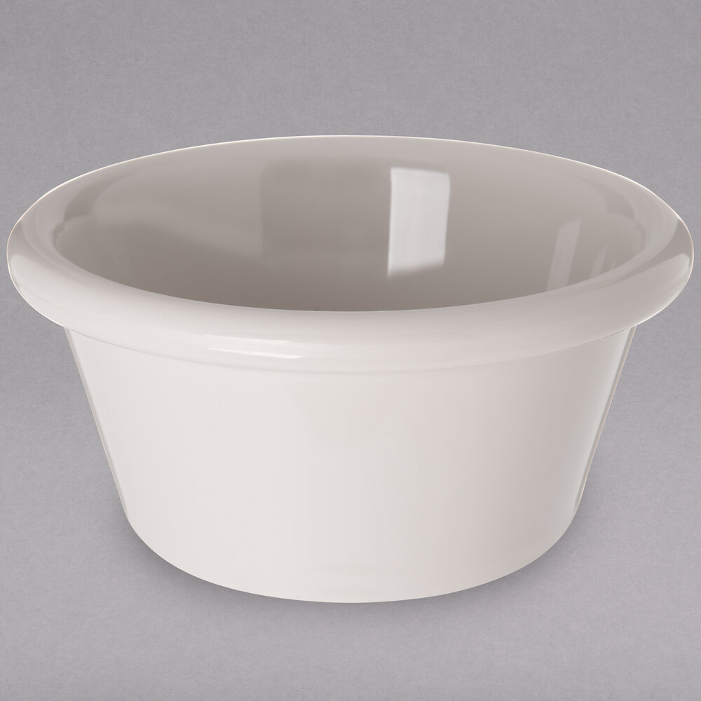 Carlisle 4312342 Bone White 3 oz. Smooth Plastic Ramekin - 48/Case