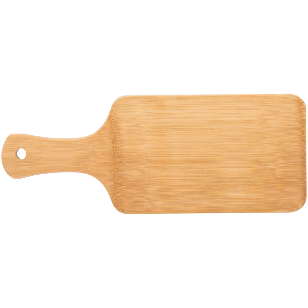 American Metalcraft BWBS 13 1/4" x 5" Carbonized Bamboo Serving Peel