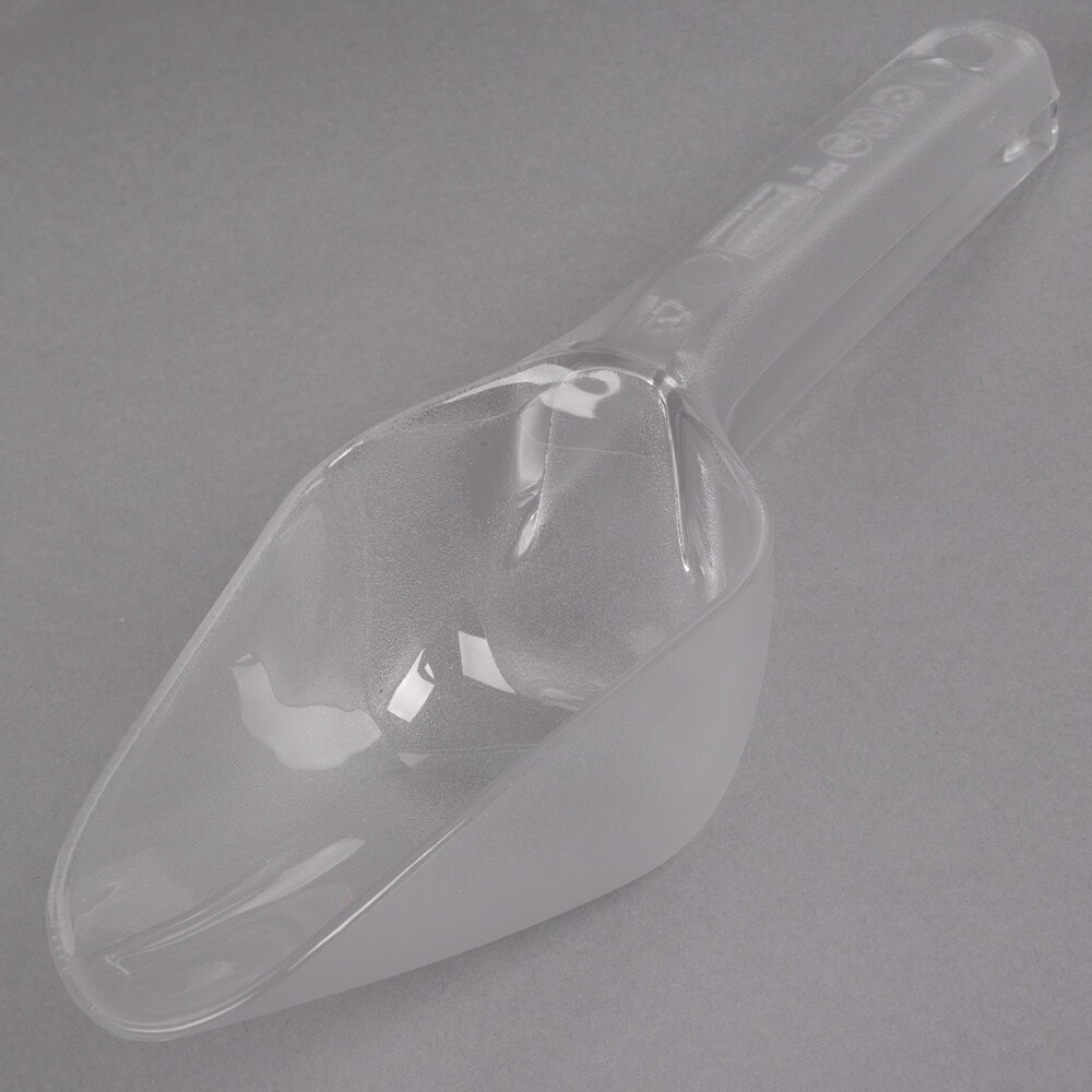 Rubbermaid® FG288200CLR Bouncer 6 oz. Clear Plastic Bar Scoop