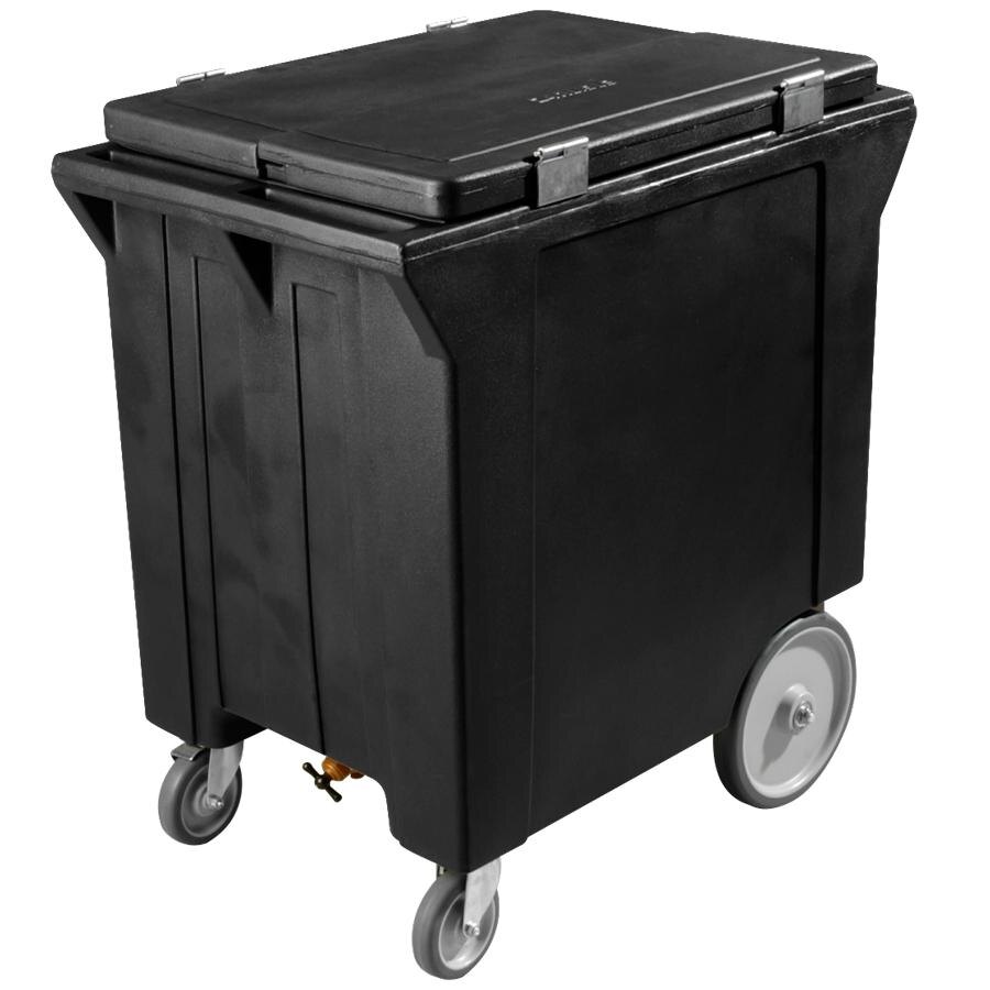 Carlisle IC222003 Black Cateraide™ 200 lb. Mobile Ice Bin