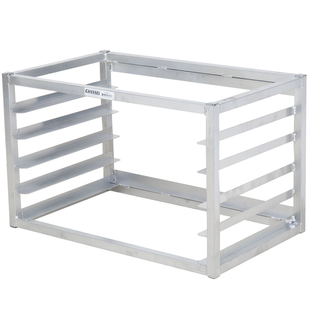 Channel AWM-5 5 Pan Side Load Wall Mount Sheet / Bun Pan Rack for Half-Size Pans - Assembled