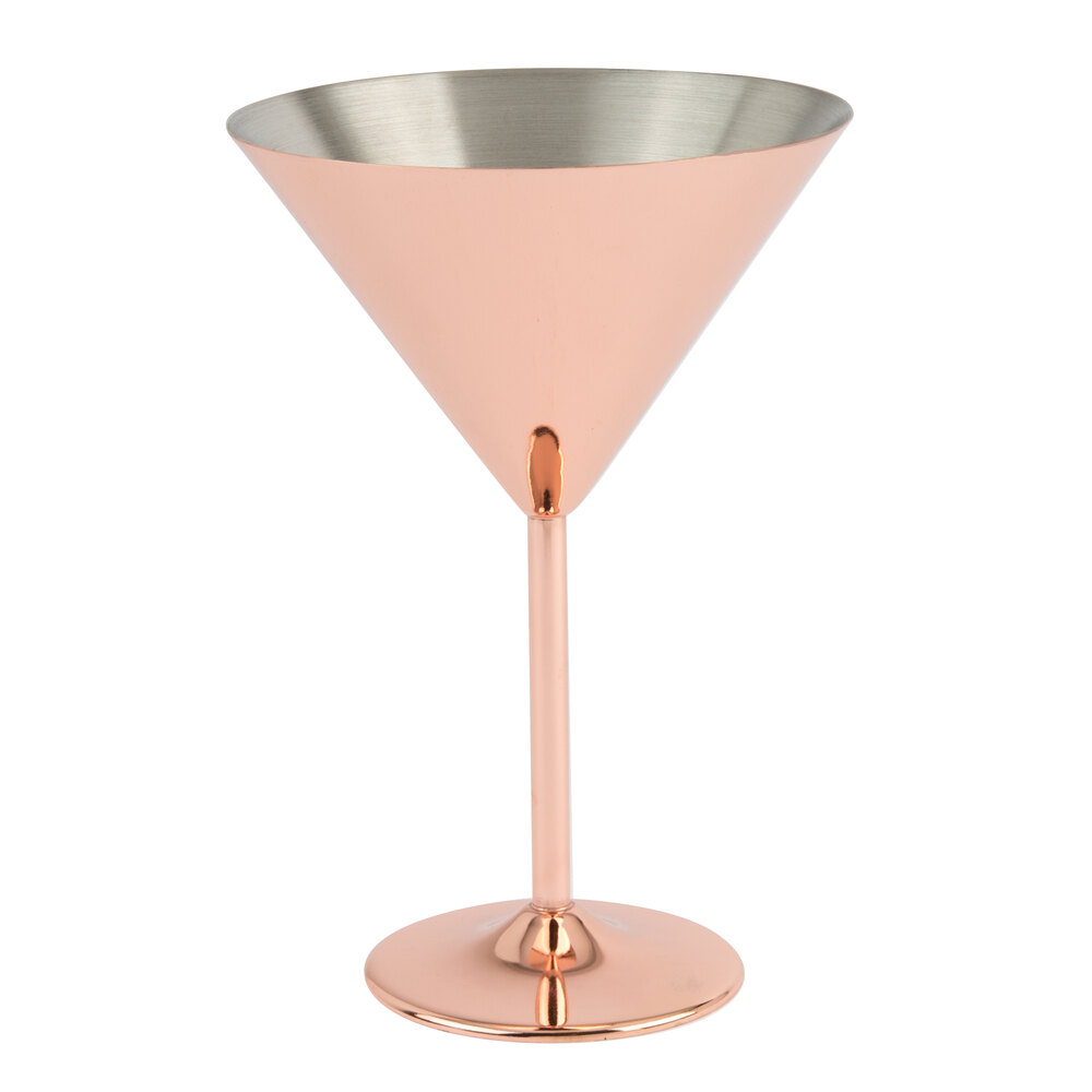 GET SW-1612-CPR Stemware 12 oz. Copper Martini Glass