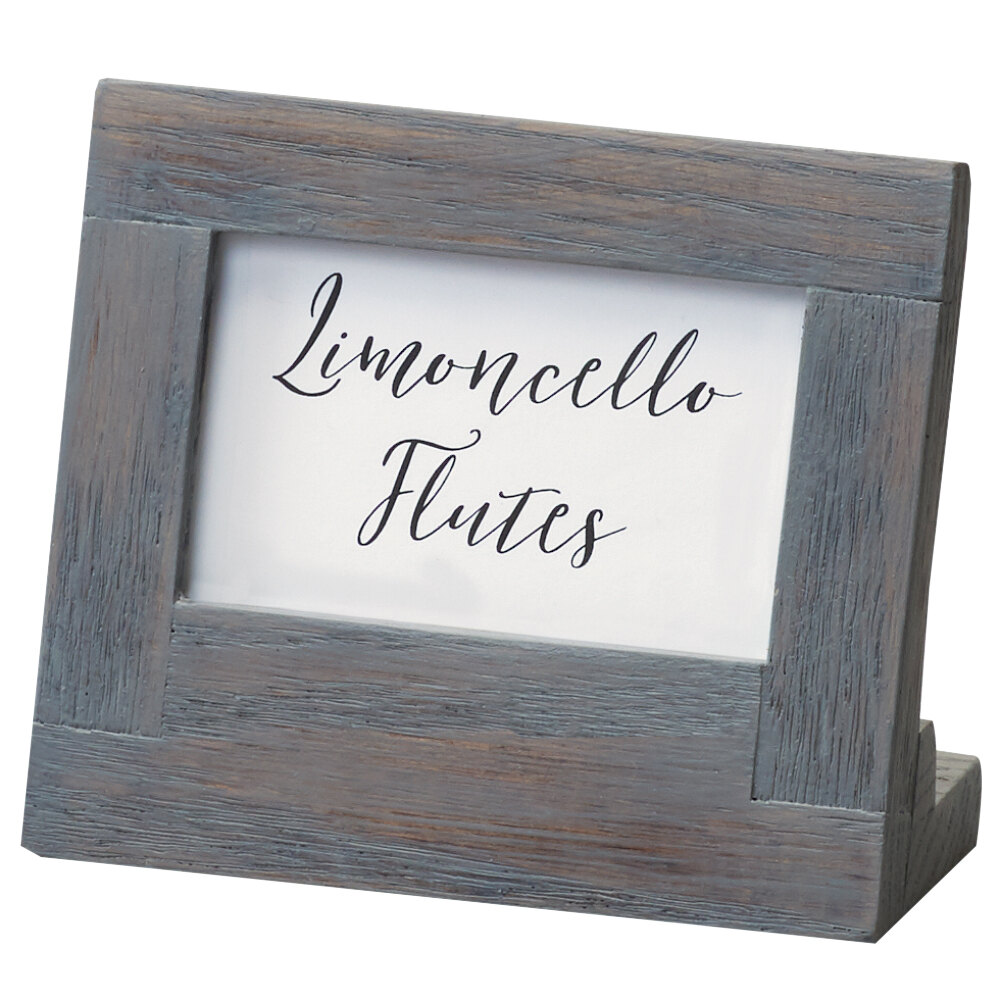 Cal-Mil 3825-23-83 Ashwood 2" x 3 1/2" Gray Oak Wood Displayette