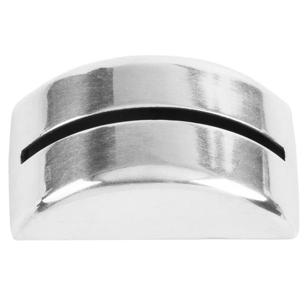 Tablecraft RCH21 2" Stainless Steel Semicircle Card Holder