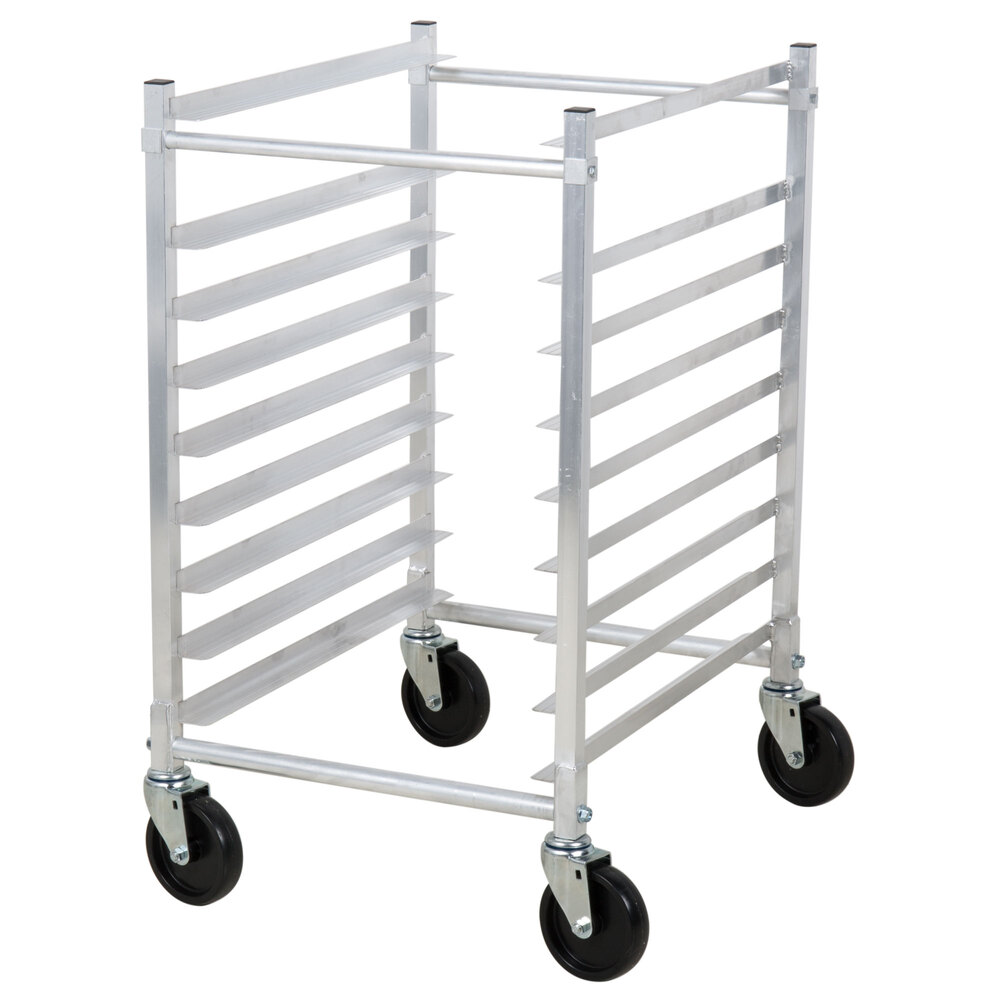 Channel 425AKD 9 Pan Aluminum End Load Half Height Sheet / Bun Pan Rack - Unassembled