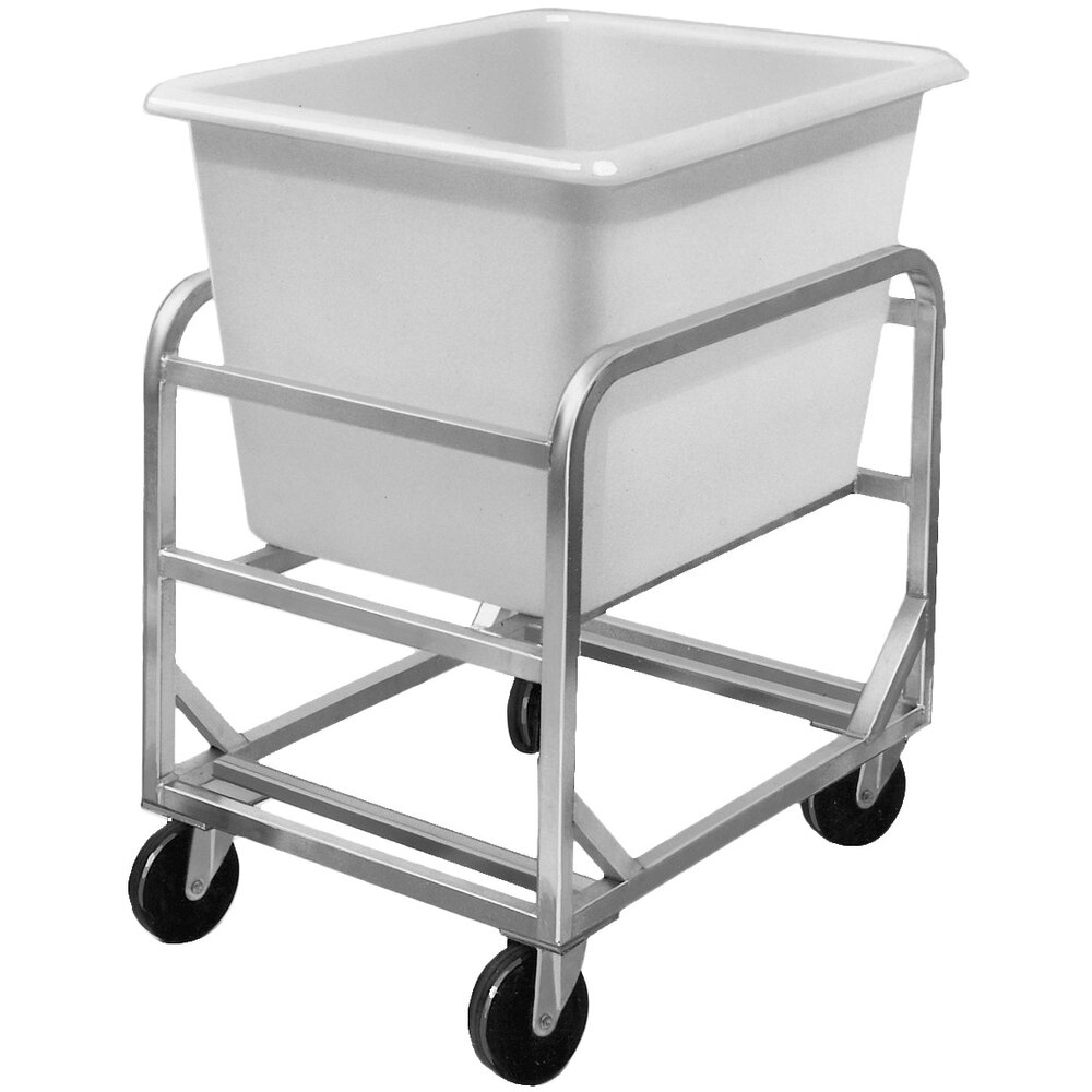 Channel 8ABC Mobile Aluminum Lug Rack with 8 Bushel Poly Bin