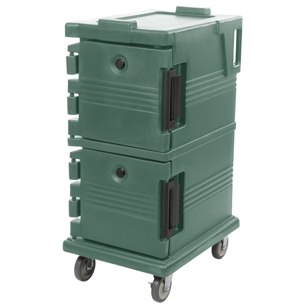 Cambro UPC600192 Ultra Camcart® Granite Green Insulated Food Pan Carrier - Holds 8 Pans