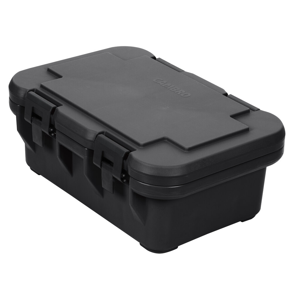 Cambro UPCS160110 Camcarrier® S-Series® Black Top Loading 6" Deep Insulated Food Pan Carrier