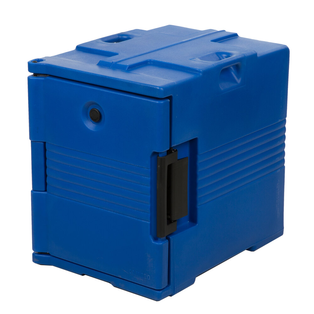 Cambro Ultra Pan Carrier® Navy Blue Front Loading Insulated Food Pan Carrier - 6 Full-Size Pan Max Capacity