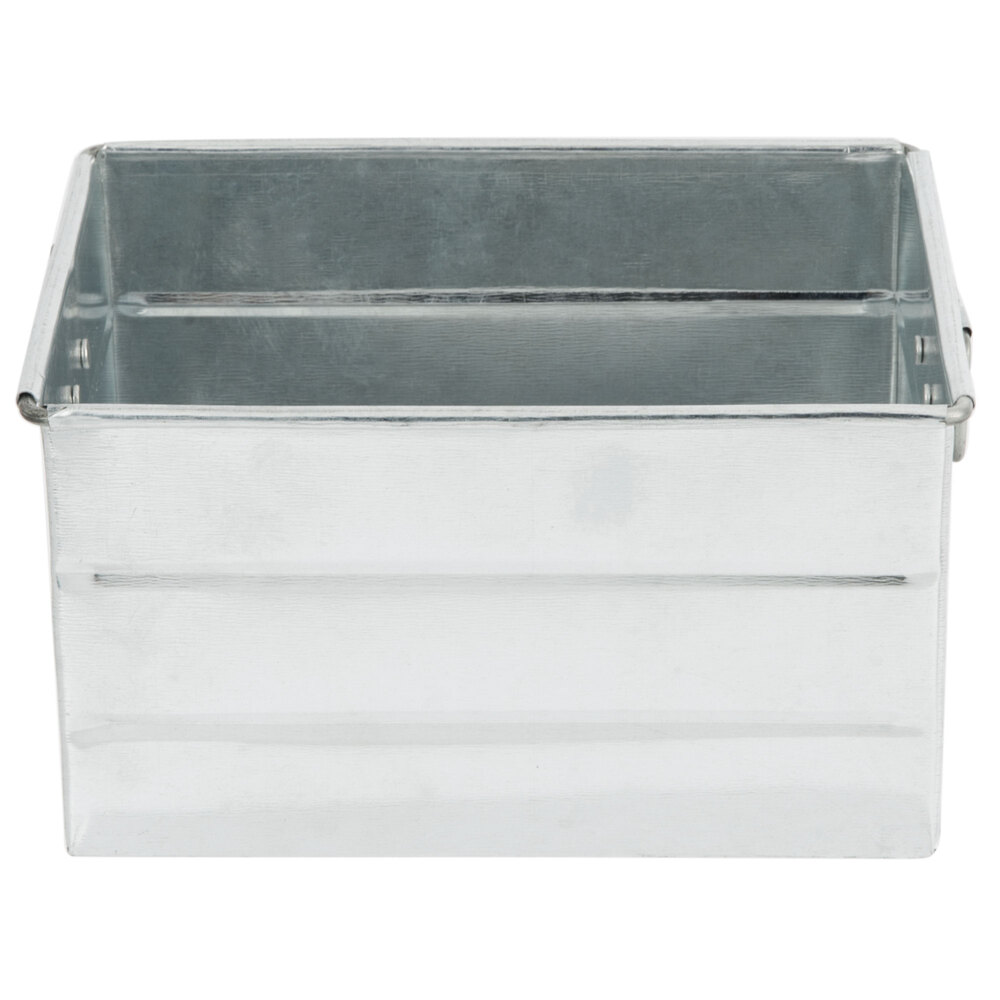 American Metalcraft MTUB7 7" x 5 3/4" x 4" Galvanized Steel Condiment Caddy