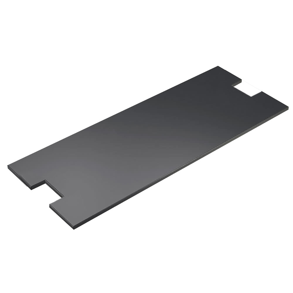 Cal-Mil 1435-1248-96 Midnight Bamboo 12" x 48" Rectangular Riser Shelf