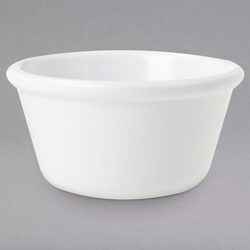 GET RM-388-W 3 oz. White Smooth Melamine Ramekin - 48/Case
