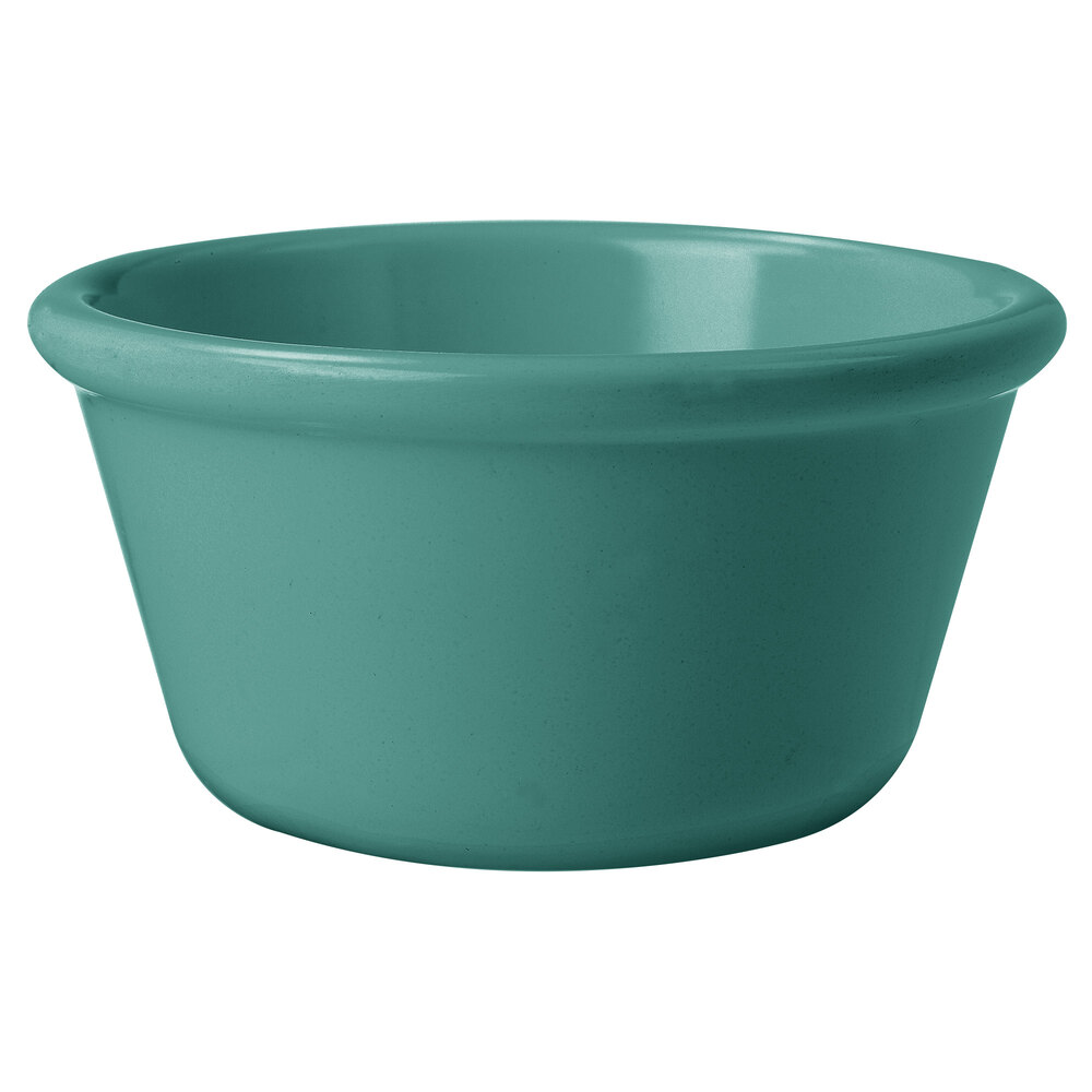 GET RM-388-FG 3 oz. Rainforest Green Smooth Melamine Ramekin - 48/Case