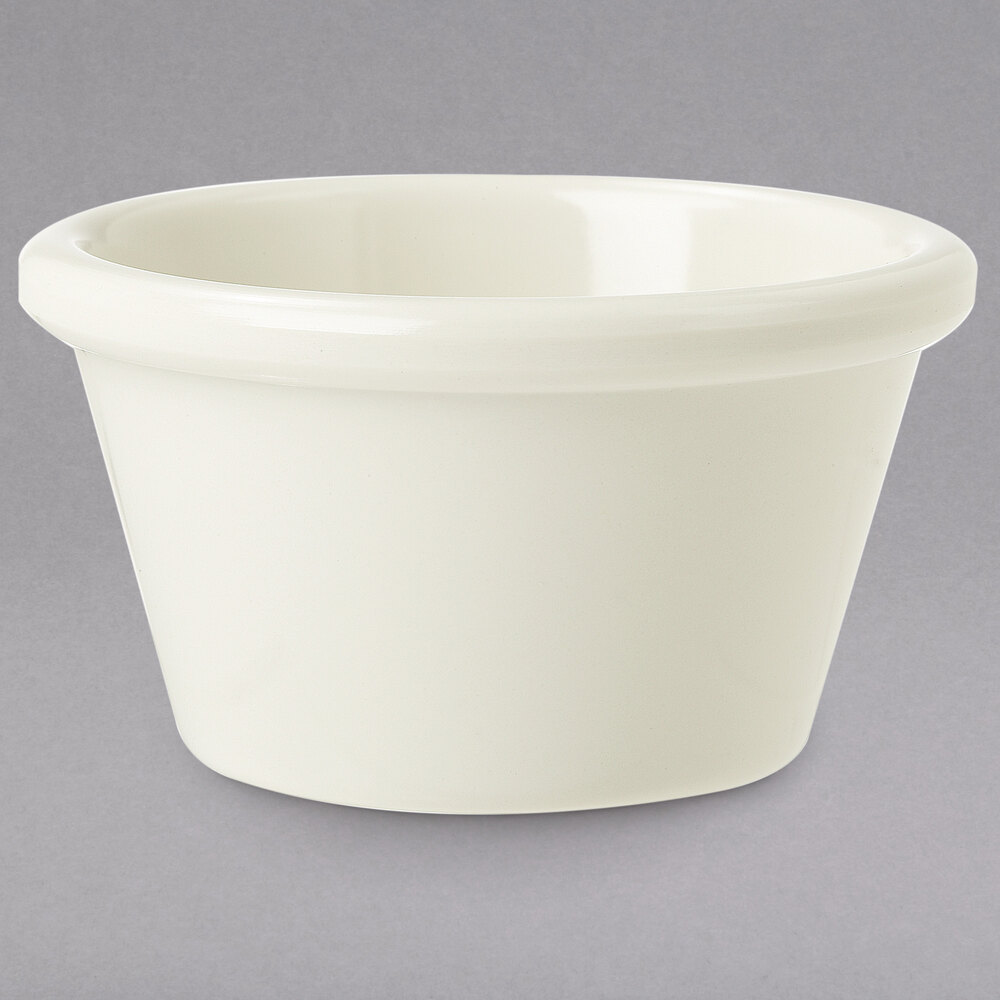 GET S-630-IV 3 oz. Ivory Smooth Melamine Ramekin - 48/Case