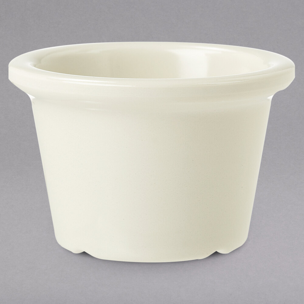 GET S-610-IV 1.5 oz. Ivory Smooth Melamine Ramekin - 48/Case