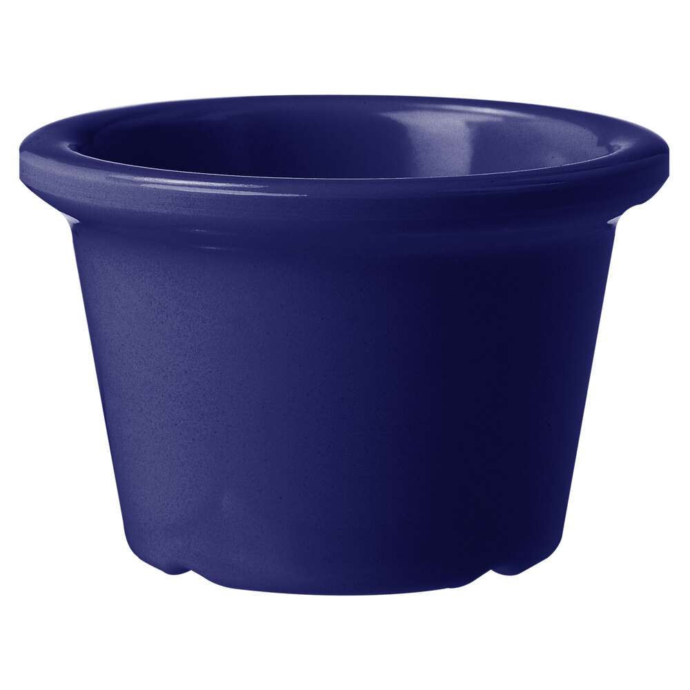 GET S-610-CB 1.5 oz. Cobalt Blue Smooth Melamine Ramekin - 48/Case