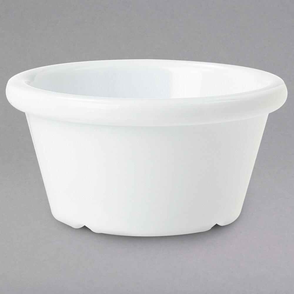 GET S-620-W 2 oz. White Smooth Melamine Ramekin - 48/Case