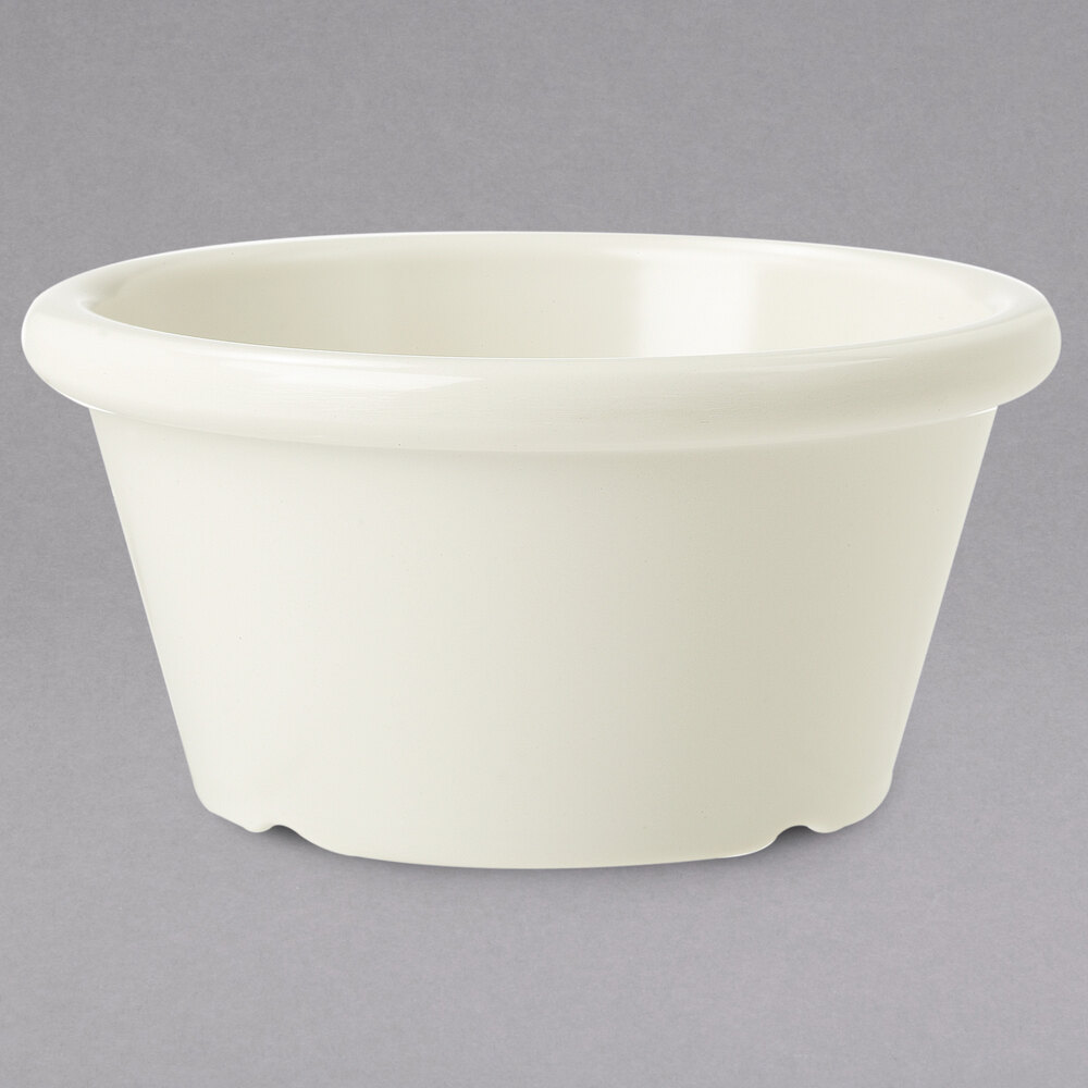 GET S-660-IV 6 oz. Ivory Smooth Melamine Ramekin - 48/Case