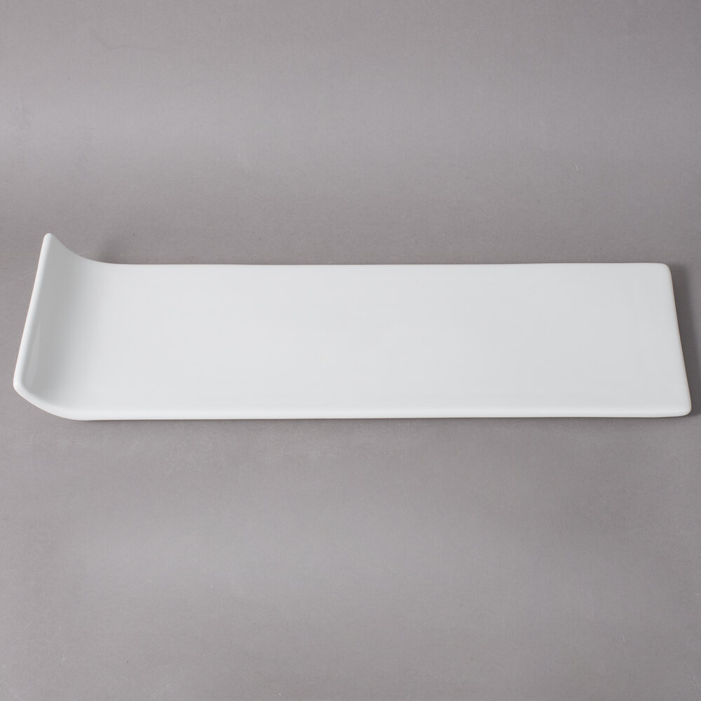 10 Strawberry Street WTR-15RECPLTR Whittier 15 3/4" Porcelain Rectangular Platter - 18/Case