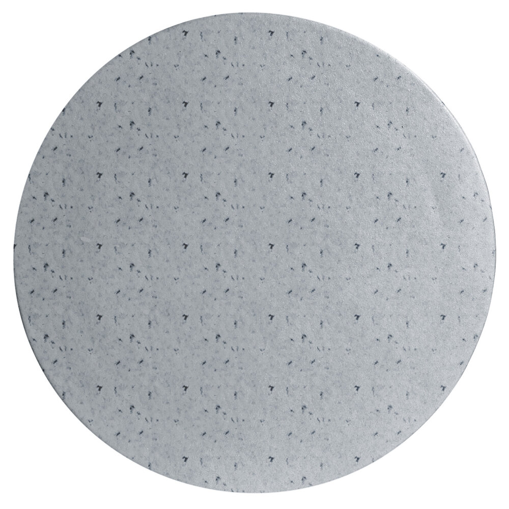 G.E.T. Enterprises DR002-MOD-G Bugambilia 14 1/4" Smooth MOD Finish Grey Granite Resin-Coated Aluminum Small Round Disc