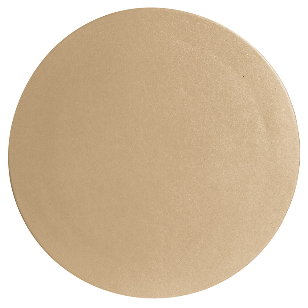 G.E.T. Enterprises DR002LT Bugambilia 14 1/4" Classic Textured Finish Latte Resin-Coated Aluminum Small Round Disc