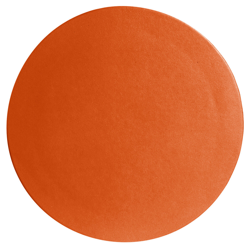 G.E.T. Enterprises DR002-MOD-TG Bugambilia 14 1/4" Smooth MOD Finish Tangerine Resin-Coated Aluminum Small Round Disc