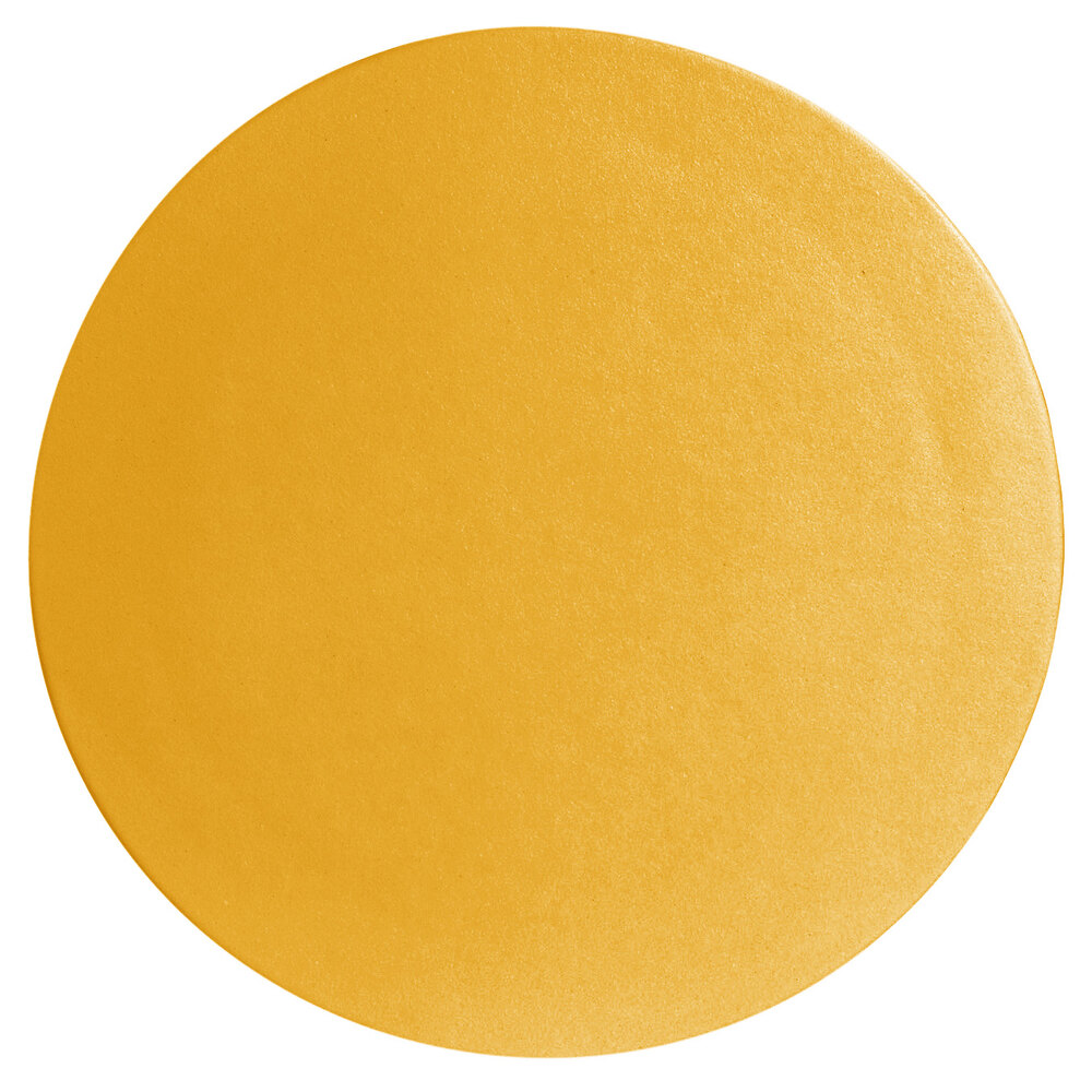 G.E.T. Enterprises DR001YW Bugambilia 12" Classic Textured Finish Yellow Resin-Coated Aluminum XS Round Disc