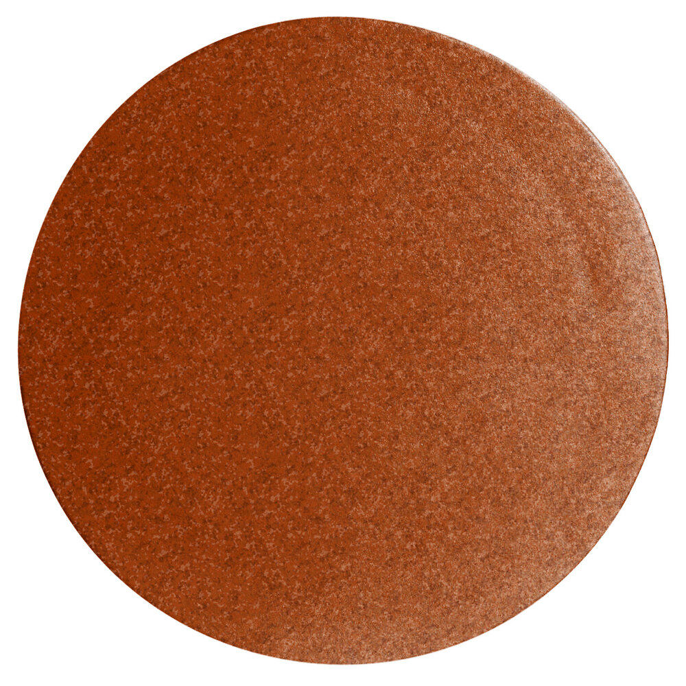 G.E.T. Enterprises DR003ST Bugambilia 15 3/4" Classic Textured Finish Terracotta Resin-Coated Aluminum Medium Round Disc