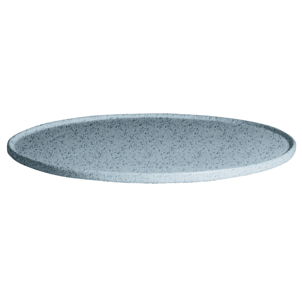 G.E.T. Enterprises DR202SB Bugambilia 14 5/16" Classic Textured Finish Sky Blue Granite Resin-Coated Aluminum Small Round Disc with Rim