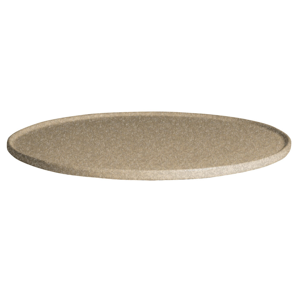 G.E.T. Enterprises DR202S Bugambilia 14 5/16" Classic Textured Finish Sand Granite Resin-Coated Aluminum Small Round Disc with Rim