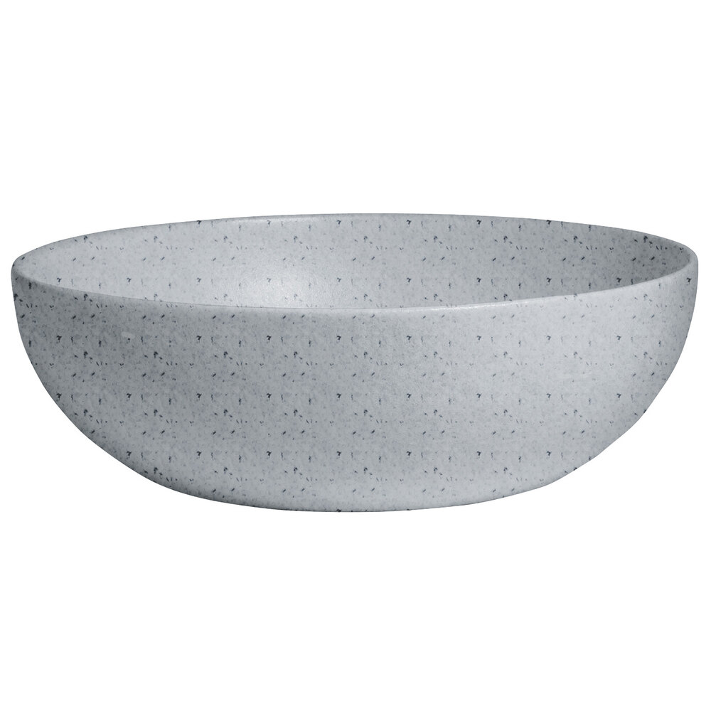 G.E.T. Enterprises BRD18G Bugambilia 15.9 Qt. Classic Textured Finish Grey Granite Resin-Coated Aluminum Extra Large Deep Round Bowl