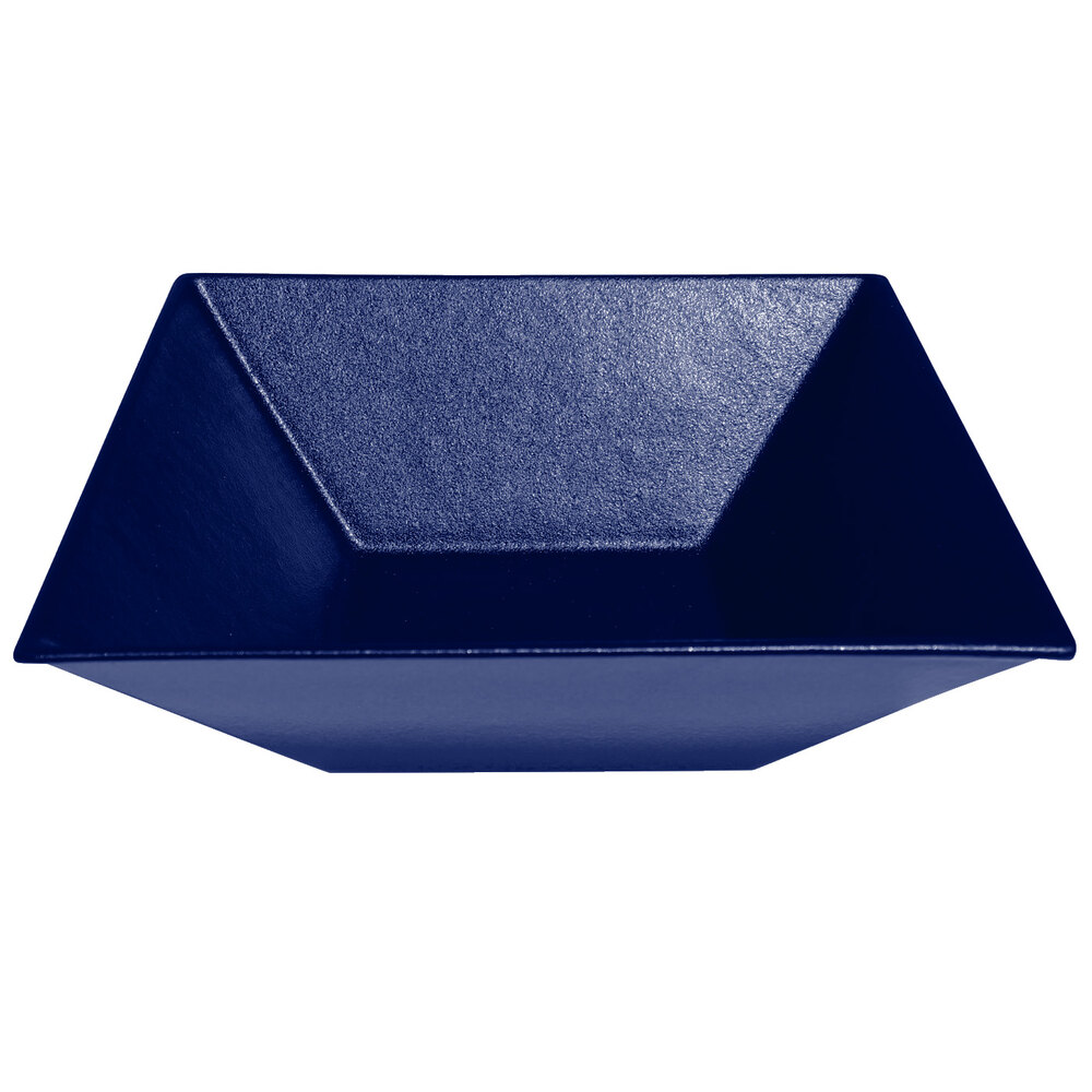 G.E.T. Enterprises BSD16PC Bugambilia 13.5 Qt. Classic Textured Finish Pacific Blue Resin-Coated Aluminum XL Deep Square Bowl
